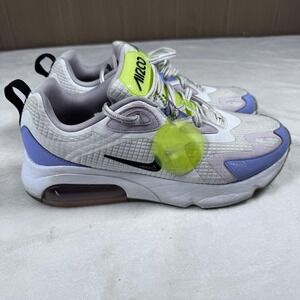 Nike Air Max 200 Shoes Womens Size 10 White Purple‎ Green Sneakers CU4769-100